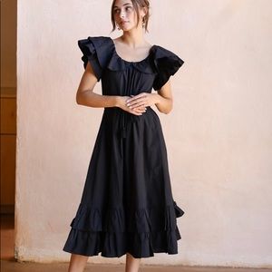 Black cotton dress by Mille